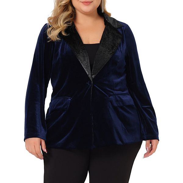 Velvet Runway Blazer /Plus Size/