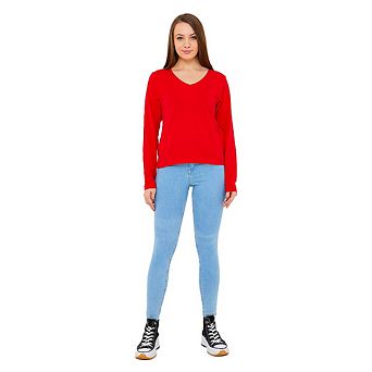 Long Sleeve V-Neck T-Shirts for Women and Girls Soft and Comfortable Casual Top