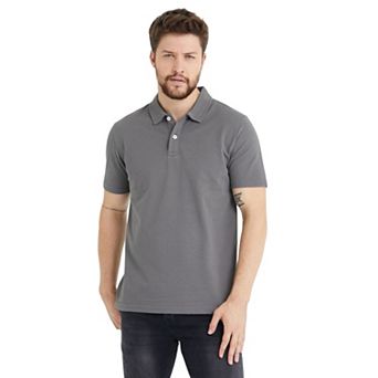 Men's Classic Colors Polo Shirts- 2 Button Business Casual Shirt or Golf Shirt