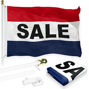 G128 Combo Set: Flag Pole 1 pk AND Sale 150D 1 pk