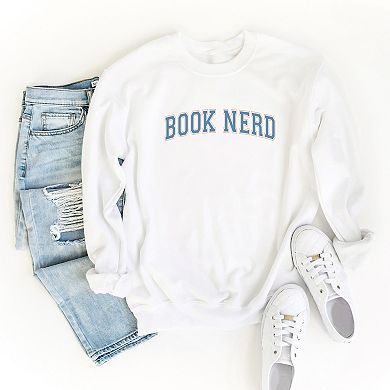 Simply Sage Market Varsity Book Nerd Sweatshirt