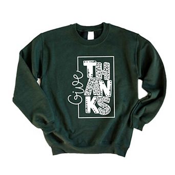 Give Thanks Square Sweatshirt