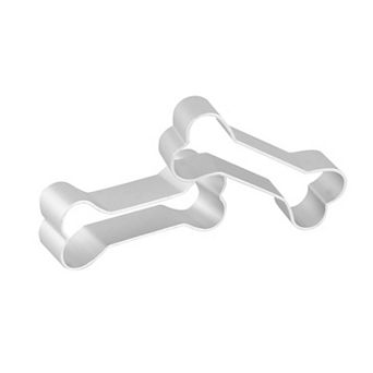 2 pc Aluminum Alloy Dog Bone Shaped Cake Cookie Cutter