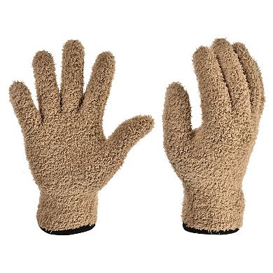1 Pair Dusting Cleaning Gloves Microfiber Mittens for Home