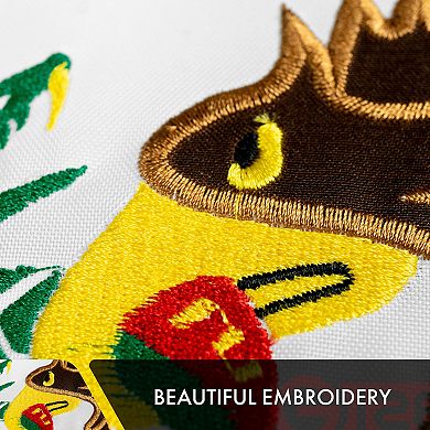 G128 Mexico 5x8 Ft Embroidered Double Sided Flag