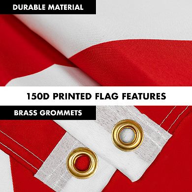 G128 Combo Set: Flag Pole Black + Bracket 1PK AND Alabama 150D 1PK