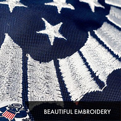 G128 US Coast Guard 3x5 Ft Embroidered Double Sided Flag