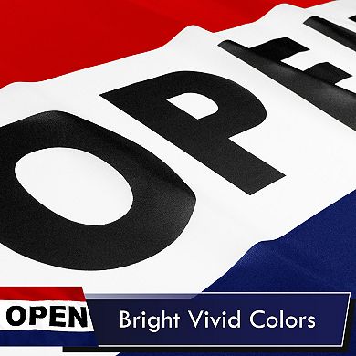 G128 2 Pack Open 100D 3x5 Ft Printed Polyester Flags