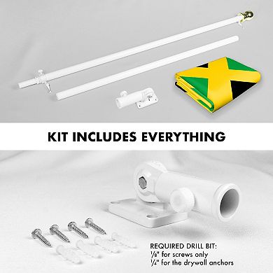 G128 Combo Set: Flag Pole 1PK AND Jamaica 150D 1PK