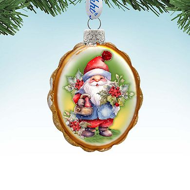 Christmas Gnome Mercury Glass Christmas Ornaments by G. Debrekht - Christmas Décor