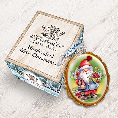 Christmas Gnome Mercury Glass Christmas Ornaments by G. Debrekht - Christmas Décor
