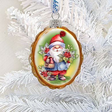 Christmas Gnome Mercury Glass Christmas Ornaments by G. Debrekht - Christmas Décor