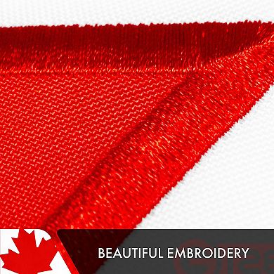 G128 Canada 5x8 Ft Embroidered Double Sided Flag