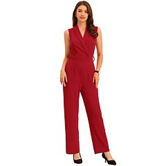 ロンパース・カバーオール Sleeveless Rompers (Red check)  80 Red Jumpsuits & Romper Dresses for Women | Kohl's