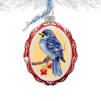 Bluebird Mercury Glass Ornaments by G. Debrekht - Wildlife Holiday Décor