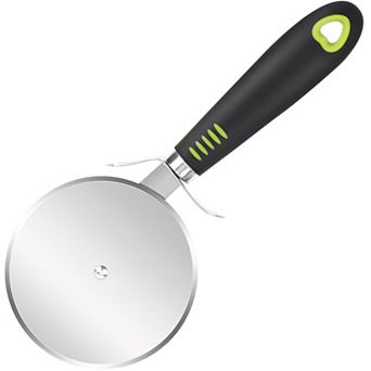 Pizza Cutter Wheel Slicer w Non-slip Handle, Stainless Steel Sharp Cutter 4"