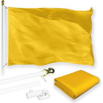 G128 Combo Set: Flag Pole 1 pk AND Golden Yellow 150D 1 pk