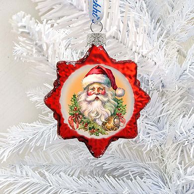 Welcome Santa Mercury Glass Ornaments by G. Debrekht - Christmas Santa Snowman Décor