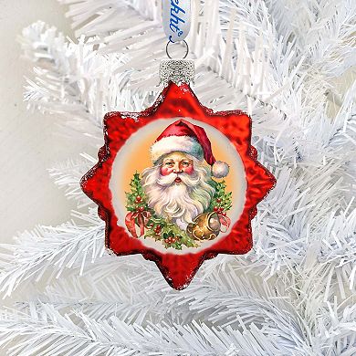 Welcome Santa Mercury Glass Christmas Ornaments by G. Debrekht - Christmas Santa Snowman Décor