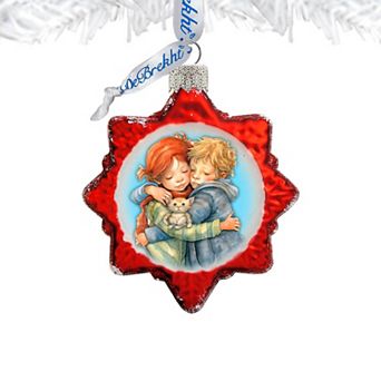 Brother and Sister Mercury Glass Christmas Ornaments by G. Debrekht - Christmas Décor