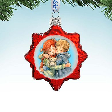 Brother and Sister Mercury Glass Christmas Ornaments by G. Debrekht - Christmas Décor