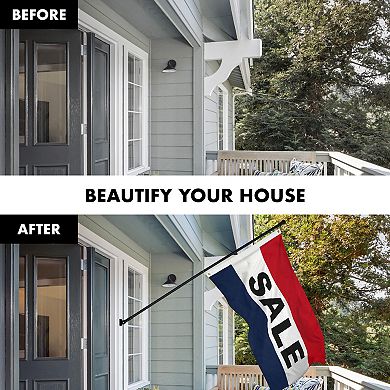 G128 Combo Set: Flag Pole Black + Bracket 1PK AND Sale 150D 1PK