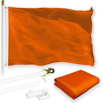 G128 Combo Set: Flag Pole 1 pk AND Orange 150D 1 pk