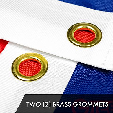 G128 Colorado 2x3 Ft Embroidered Polyester Flag, Brass Grommets