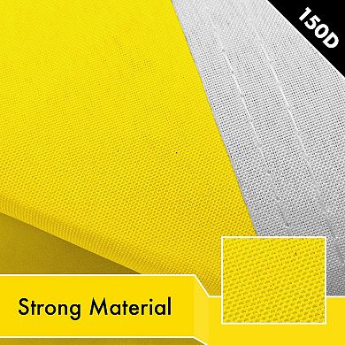G128 Yellow 150D 2.5x4 Ft Printed Polyester Flag