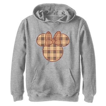 Disney's Mickey and Friends Girls 7-16 Minnie Fall Plaid Fill Graphic Hoodie