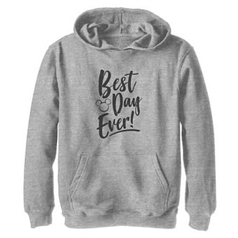 Disney's Mickey Mouse Girls 7-16 Best Day Every Mickey Head Silhouette Graphic Hoodie