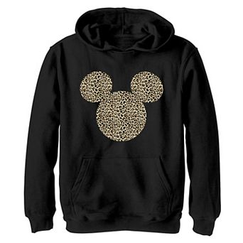 Disney's Mickey Mouse Girls 7-16 Cheetah Print Silhouette Fill Graphic Hoodie