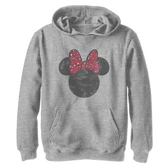 Disney's Minnie Mouse Girls 7-16 Head Silhouette Graphic Hoodie