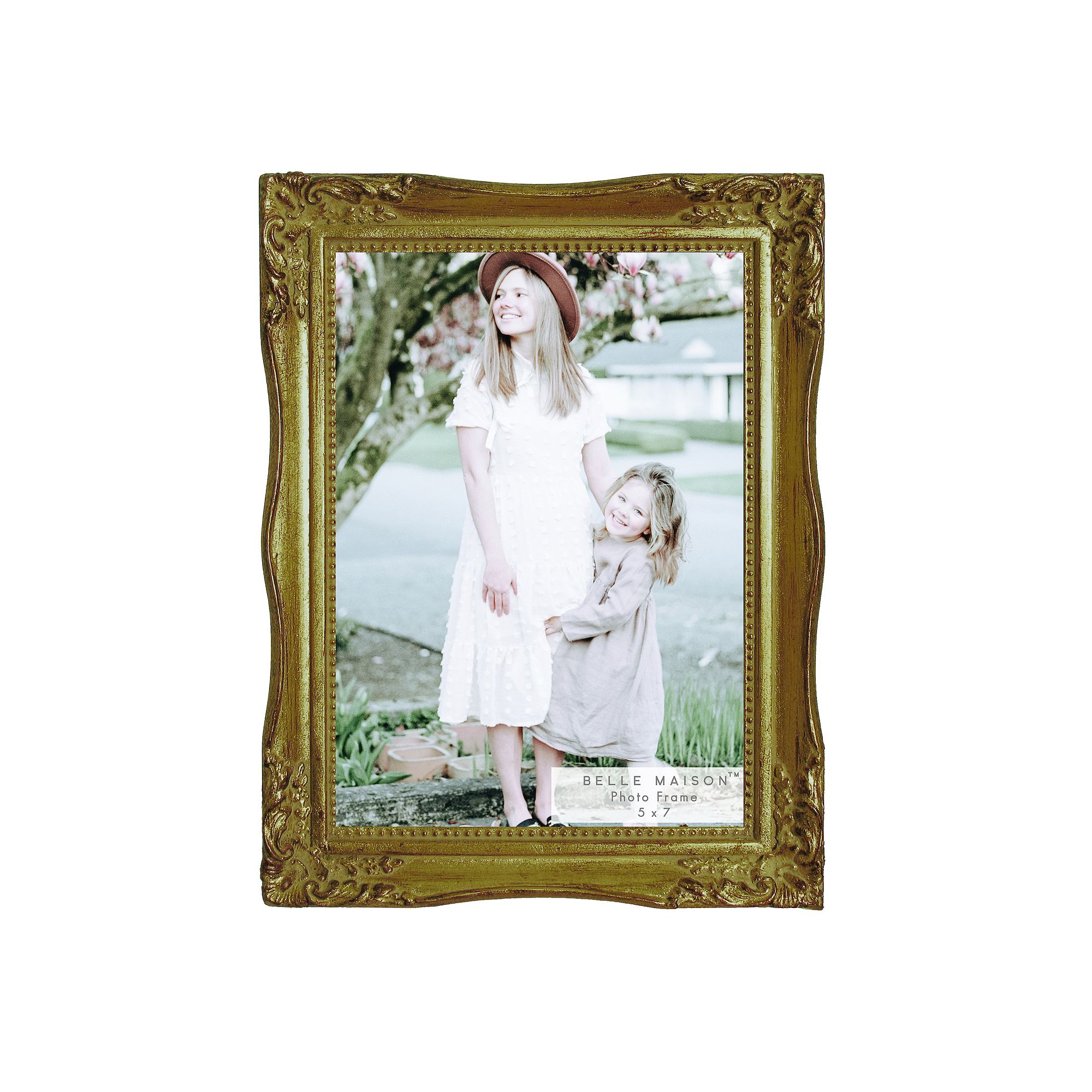 Belle Maison Ornate Tabletop Frame, Antique Gold