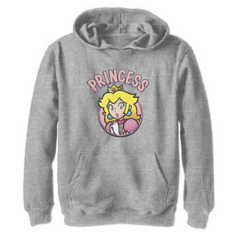 Girls 7-16 Super Mario Bros Princess Peach Badge Graphic Hoodie