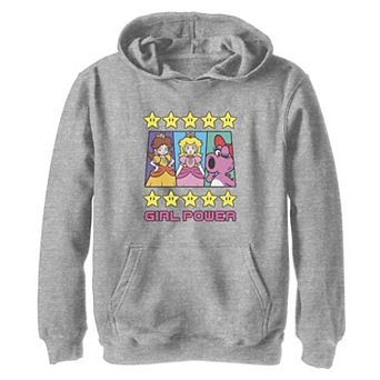 Girls 7-16 Super Mario Bros Girl Power Graphic Hoodie