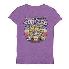 Women's Teenage Mutant Ninja Turtles Turtle Power Mom Graphic Tee Navy Blue  Small 