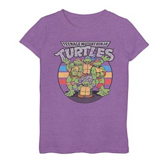 Girls Teenage Mutant Ninja Turtles Retro Spot Logo Graphic Tee