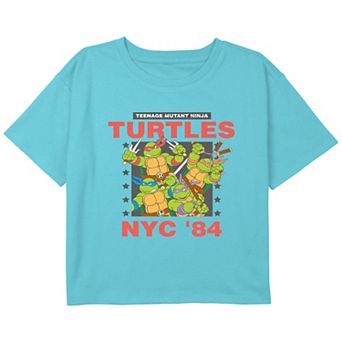 Girls Teenage Mutant Ninja Turtles Turtle Rock '84 Boxy Crop Graphic Tee