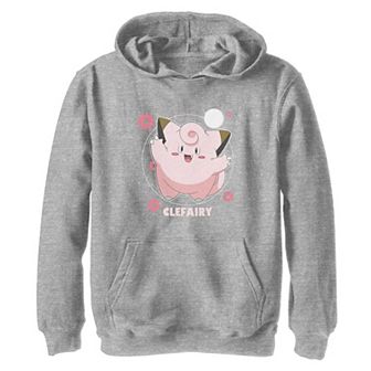 Girls 7-16 Pokemon Clefairy Flowers Graphic Hoodie