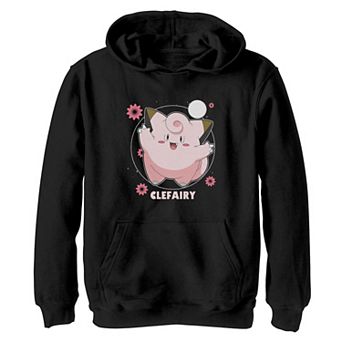 Girls 7-16 Pokemon Clefairy Flowers Graphic Hoodie