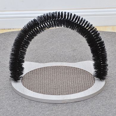 PETPALS GROUP Nifty Arch Cat Groomer Brush & Scratching Pad
