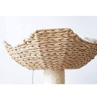 PETPALS GROUP Walk-Up Boho Chic Style Handwoven Cat Tree