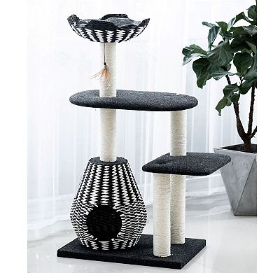 PETPALS GROUP Ace Modern & Contemporary Handwoven Cat Tree