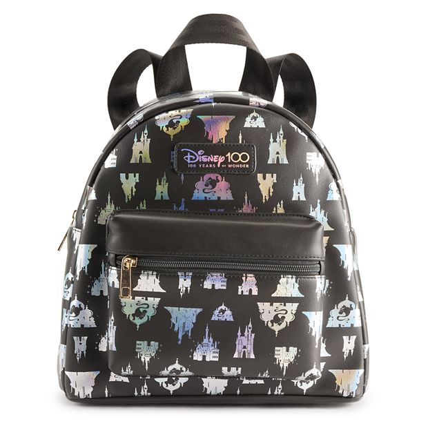 Women's Disney 100th Princess Castles Mini Backpack, Black