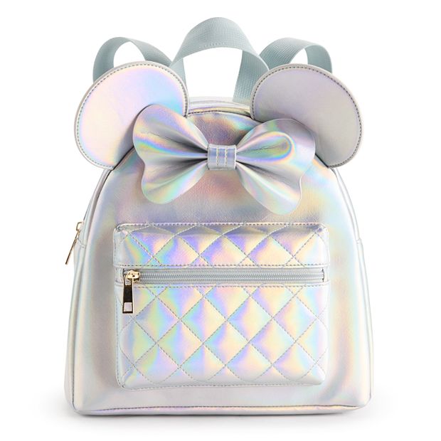 Women s Disney 100th Minnie Mouse Pearl Iridescent PU Mini Backpack