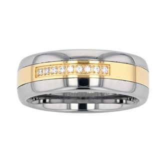 Diamond Brilliance Men's 1/10 Carat T.W. Lab-Created Diamond Band Ring