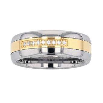 Diamond Brilliance Men's 1/10 Carat T.W. Lab-Created Diamond Band Ring