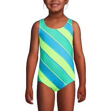 Girls 2-16 Lands' End Chlorine Resistant One Piece Scoopneck Swimsuit