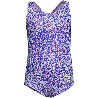 Girls 2-16 Lands' End Chlorine Resistant One Piece Scoopneck Swimsuit